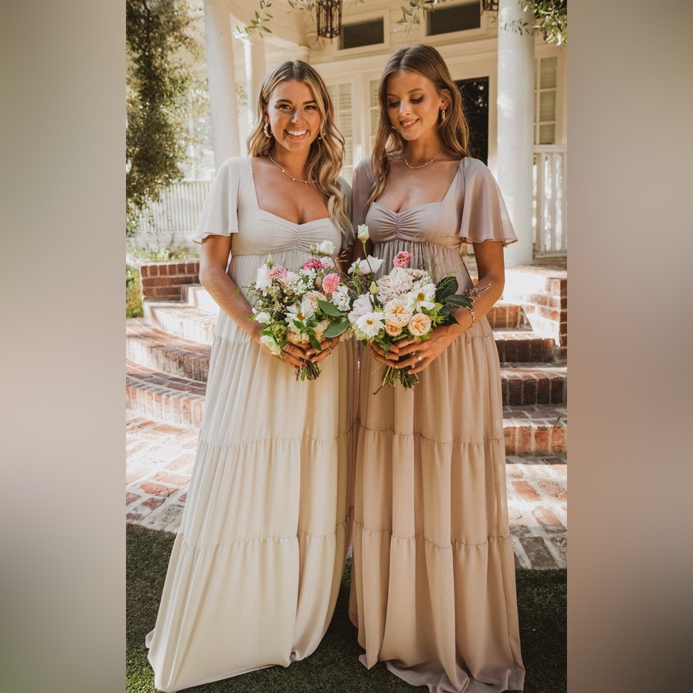 Show Me Your MuMu Tan Maxi Dresses